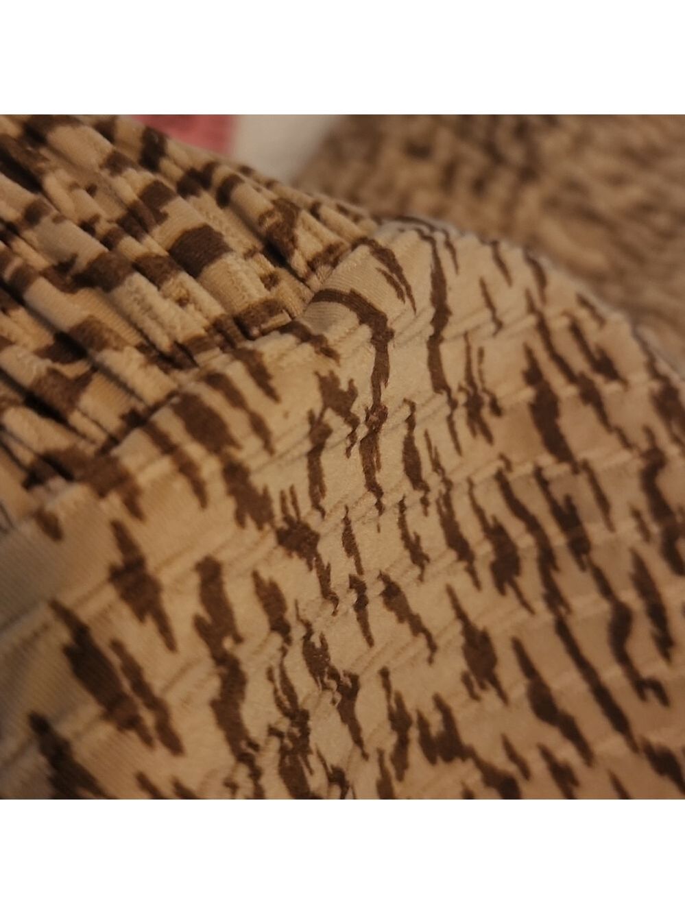 New Aerie Animal Print Bikini Bottoms Neutral Tan Ribbed Texture - Picture 5 of 9